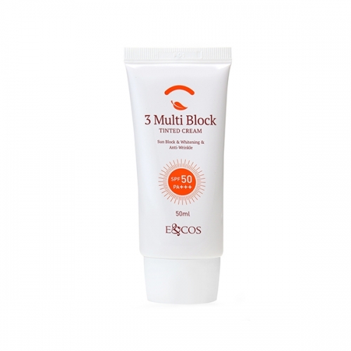 [이엔코스]3멀티 선블럭 50ml/유분기없는순한 미백 선크림  (선케어/태닝)
