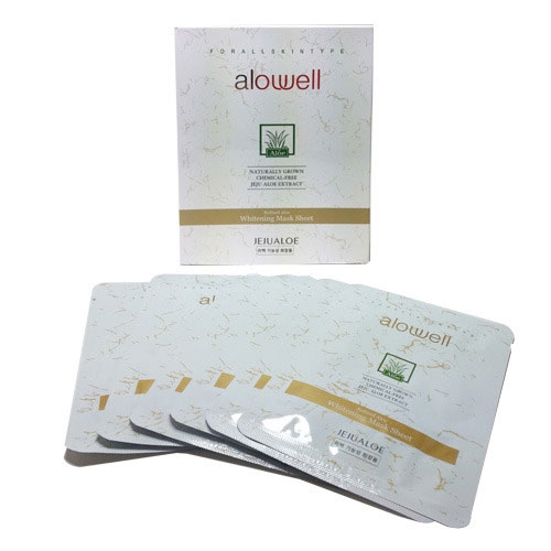 제주알로에 알로웰 리파인드 알로에 화이트닝마스크시트 28gx6개입  (클렌징/필링)
