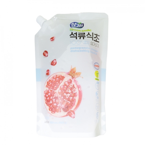 참그린 석류식초 900ml 리필 * 3개묶음  (주방세제/과일야채세제)  (주방세제)