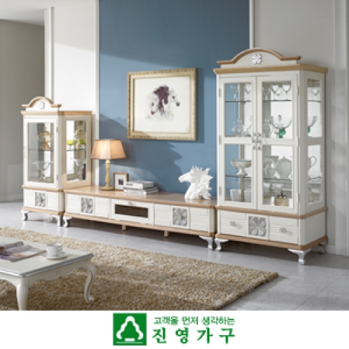 더제인 엔틱 거실장 세트-B타입(1800거실장 포함)-    (배송비 별도)  (거실장/TV장/신발장)