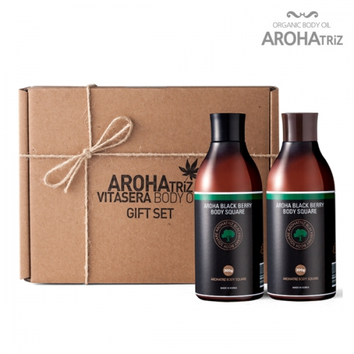 아로하트리즈 블랙베리 바디로션 선물세트 300ml (휴대용기증정)  (바디로션/크림/핸드/풋케어)