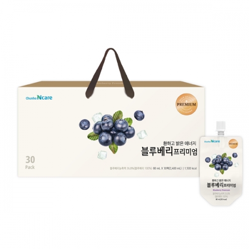 천호엔케어 환하고 밝은 에너지 블루베리 프리미엄 80mlx30개입  (과즙음료)