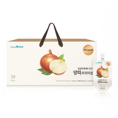 천호엔케어 껍찔째 통째로 담은 양파 프리미엄 80mlx30개입  (과즙음료)