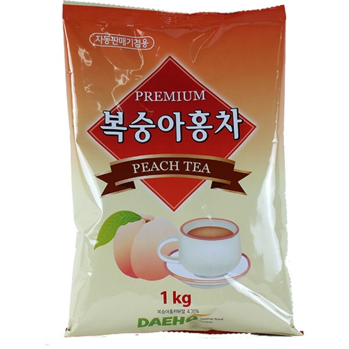 대호 프리미엄 복숭아홍차 1kg(자판기용)  (차/티백/코코아)