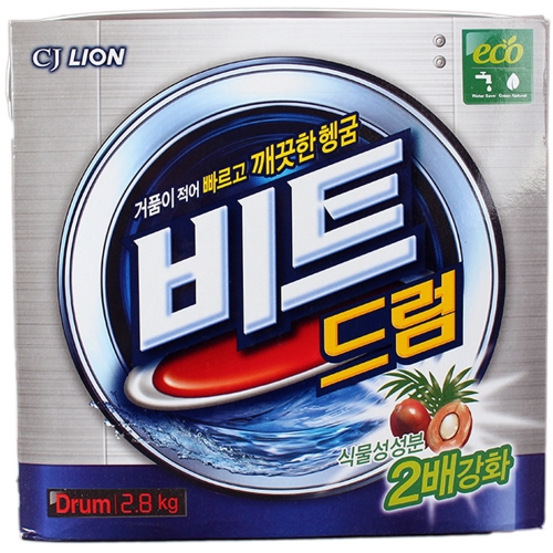 비트 드럼 세탁 2.8kg 지함 식물성 성분2배 강화  (세탁세제/섬유유연제)