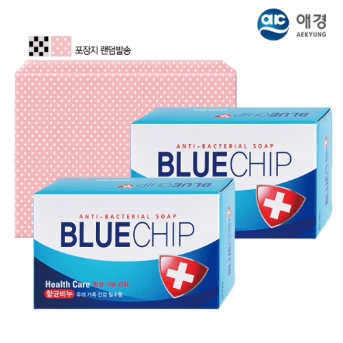 (포장)항균 블루칩비누2P  (비누)