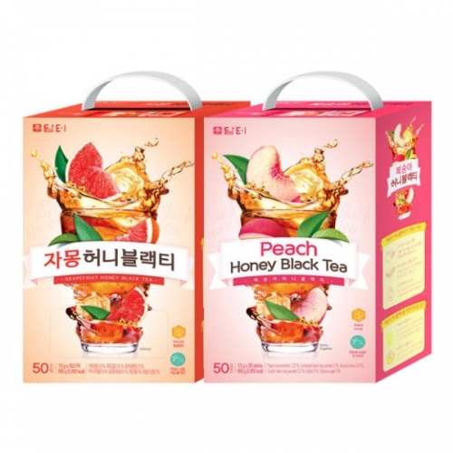 담터 허니블랙티 복숭아 50T  (차/티백/코코아)