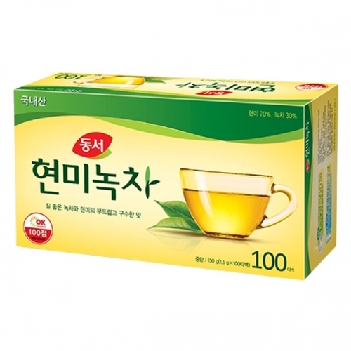동서 현미녹차 100T  (차/티백/코코아)