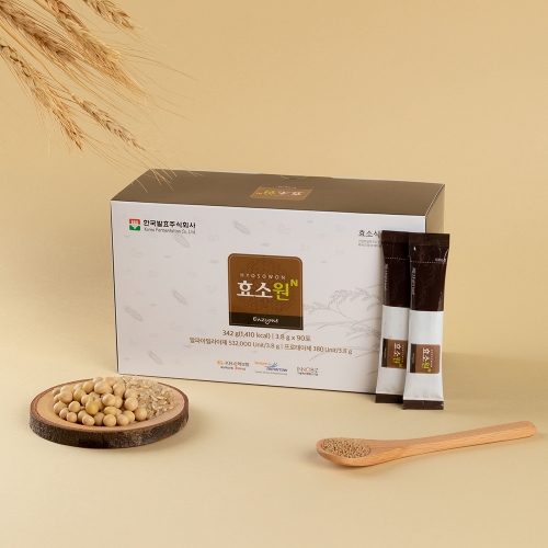 효소원N 소화,발효효소, 현미대두 곡류발효효소제품 (3.8g x 90포, 30일분 )  (건강보조식품)