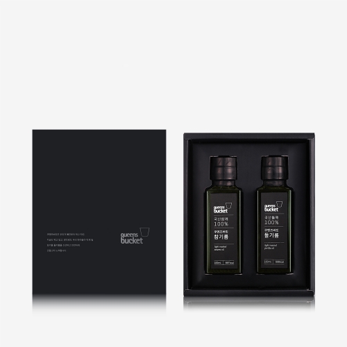[쿠엔즈버킷] 참.들기름 100ml 세트  (식용유/참기름/오일류/시럽)