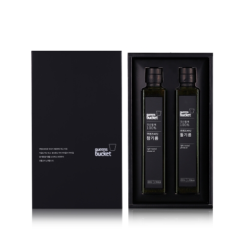 [쿠엔즈버킷] 참기름.들기름 200ml 세트  (식용유/참기름/오일류/시럽)