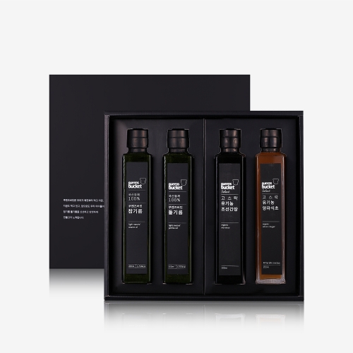 [쿠엔즈버킷] 참.들.간장.식초 200ml 4종 세트  (식용유/참기름/오일류/시럽)