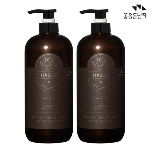 꽃을든남자 하수오 한방 컨디셔너 1000ml x 2개  (샴푸/린스/트리트먼트)