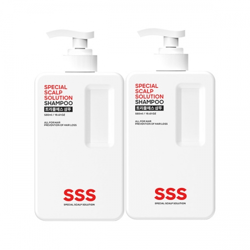 트리플에스 약산성 탈모샴푸 580ML X 2개 + 증정샘플 1매  (샴푸/린스/트리트먼트)
