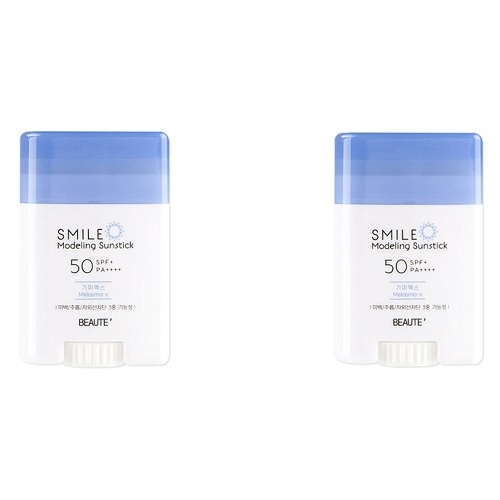 기미엑스 스마일 모델링 썬스틱 x 2개 SPF50+PA++++  (핸드워시/립케어/선크림)