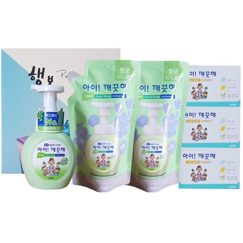 아이깨끗해 청포도스페셜기획세트-2호  (핸드워시/립케어/선크림)