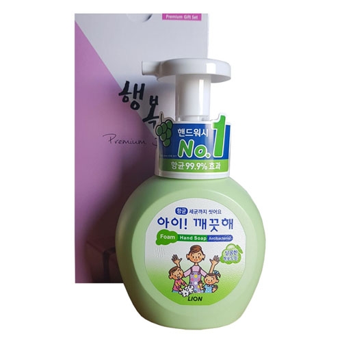 아이깨끗해 청포도250ml-1p세트  (핸드워시/립케어/선크림)