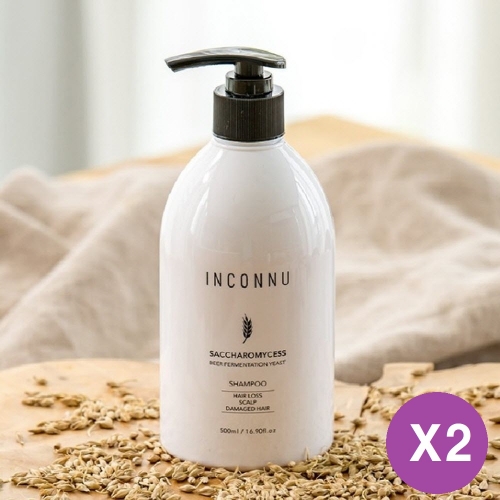 인칸누 맥주 효모 지성 단백질 온가족 약산성 샴푸 500ml 2개  (샴푸/린스/트리트먼트)