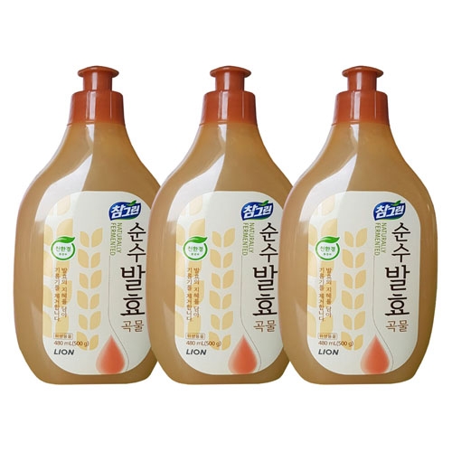 참그린곡물주방세제 500g-3개  (주방세제)