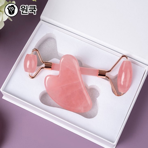 원쿡 괄사 마사지 도구 로츠쿼츠 얼굴 경락 마사지기 2종  (청결제/기타)
