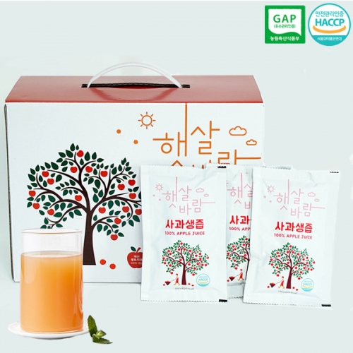 [예가정성] 햇살바람 예산 생사과즙 110mlx50팩  (과즙음료)
