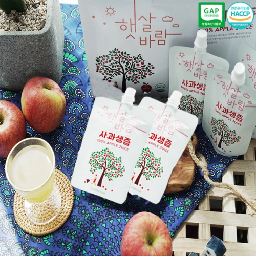 [예가정성] 햇살바람 예산 생사과즙 110mlx30팩(스파우트)  (과즙음료)