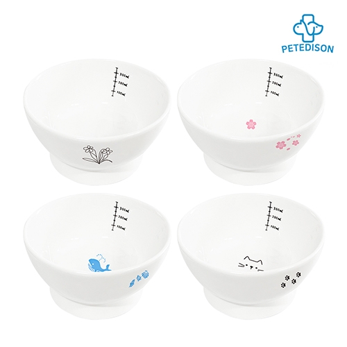 [페디슨] 나비야식기 워터볼 세라믹식기 (택1) 반려동물 도자기식기  (식기/물병)