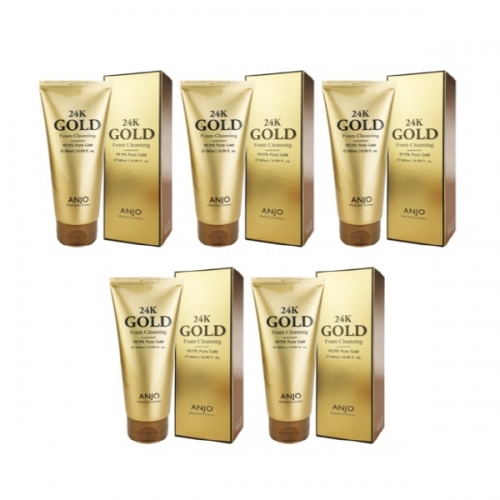 [앙쥬] 24K 골드 폼클렌징 100ml 5개  (클렌징/필링)