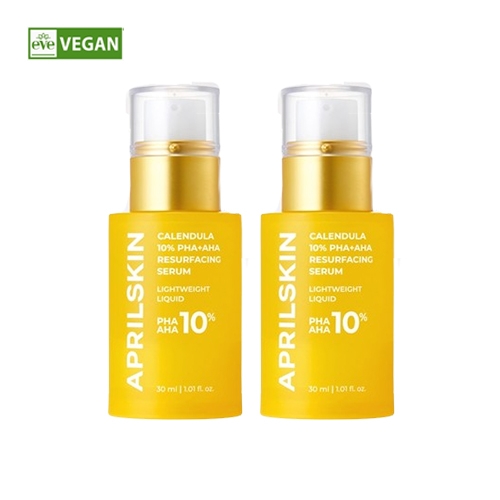 에이프릴스킨 카렌둘라 PHA+AHA 리서페이싱 세럼 30ml x 2개  (에센스/세럼/앰플/오일)