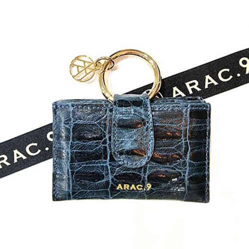 아라크나인(ARAC.9) 링포인트 3단 아코디언 카드홀더 크로커네이비  (카드케이스/키홀더/악세서리)