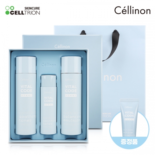 [셀트리온] 셀린온 바이탈 코드 옴므 스킨케어 2종세트(사은품 에센스50ml 증정)  (스킨/토너)