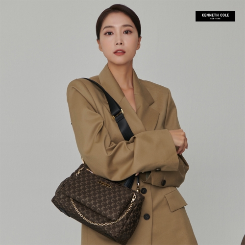 KARLIN TOTE BAG_칼린토트백_로고브라운  (토드백/핸드백)