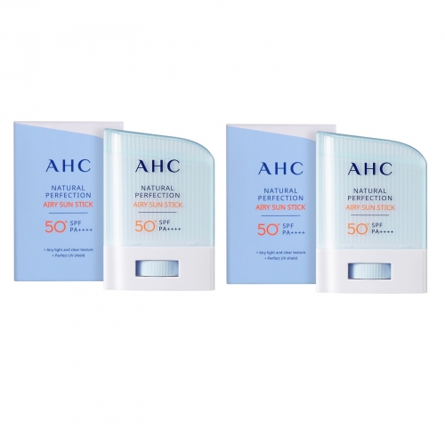 AHC 내추럴 퍼펙션 에어리선스틱 14g SPF 50+ PA+++ x 2개  (핸드워시/립케어/선크림)