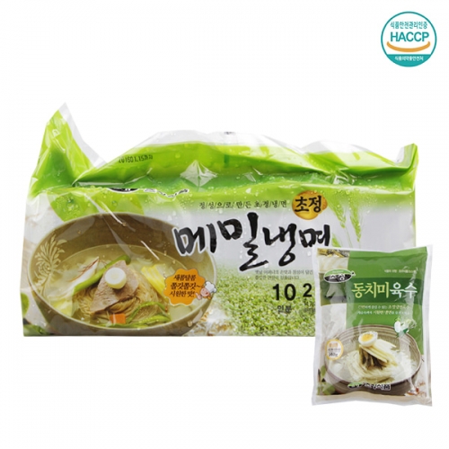 [명家면옥] 동치미육수 메밀냉면/10인분 (메밀면2kg+동치미육수10팩)  (만두/국수/스파케티/냉면)