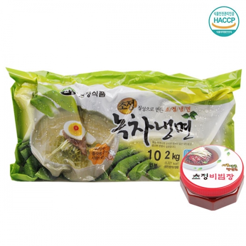 [명家면옥] 비빔 녹차냉면/10인분(녹차면2kg+비빔장300gx2통)  (만두/국수/스파케티/냉면)