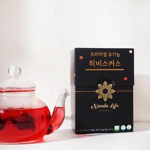 해썹 프리미엄 유기농 히비스커스차 1.5g x 25입  (차/티백/코코아)