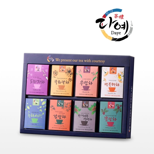 [다예]100프로 순수 국산 어울림 명작8종  (차/티백/코코아)