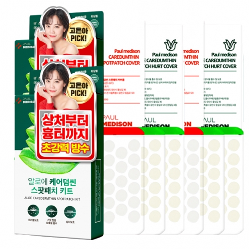폴메디슨 알로에 케어덤씬 스팟패치 키트 68개입 2개  (거울/용기/기타소품)