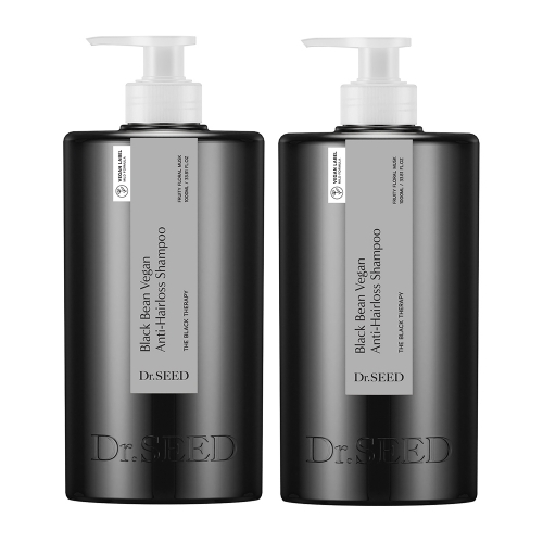 [닥터시드][2개] 블랙빈 비건 탈모 샴푸 1000ml/탈모완화 기능성 샴푸  (샴푸/린스/트리트먼트)