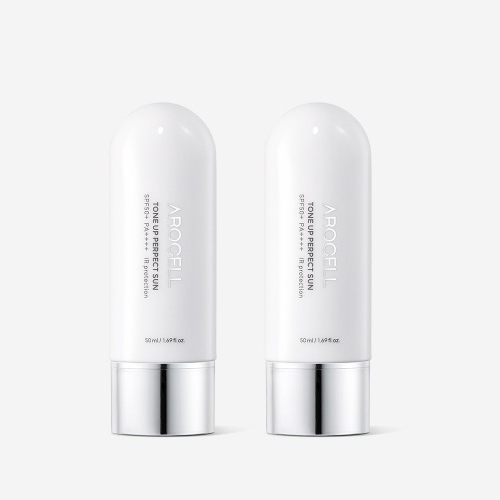 아로셀 톤업 퍼펙트 선 50g 2개세트 SPF50+ PA++++적외선 차단 임상 완료  (기능성화장품)