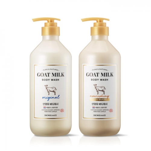 애경 샤워메이트 산양유 바디워시 800ml*2개묶음 / 택1 (오리지널, 마누카)  (샤워/바디워시)