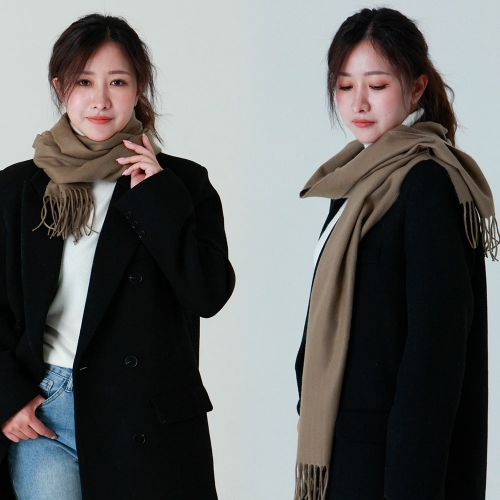 CLAIR&CO 무지 여성 머플러 울터치 남성 목도리 커플 여자 패션  (스카프/머플러/숄)