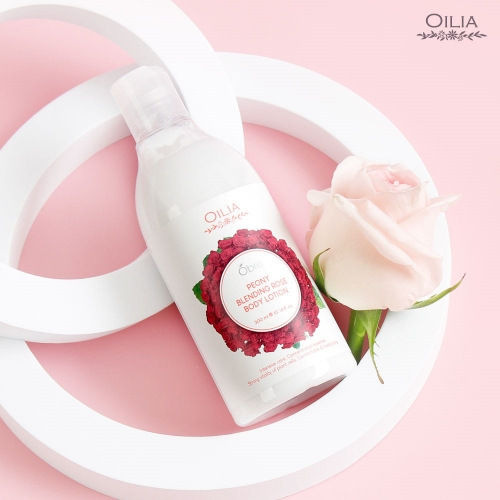 [오일리아] 피오니 블랜딩 로즈 바디로션 300ml  (바디로션/크림/핸드/풋케어)