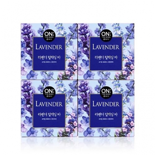 LG생활건강 온더바디 더내추럴라벤더 90GX4  (비누)