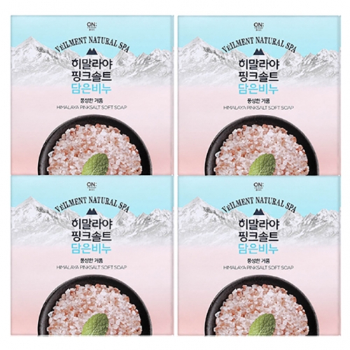 LG생활건강 온더바디 벨먼 핑크솔트 비누 90g*4  (비누)