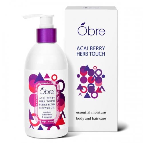 [오일리아] 오브레 아사이베리 허브터치 바블바스&샤워젤 300ml, OSD01  (샤워/바디워시)