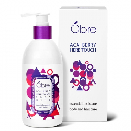 [오일리아] 오브레 아사이베리 허브터치 바디밀크(바디로션) 300ml, OSD02  (바디로션/크림/핸드/풋케어)