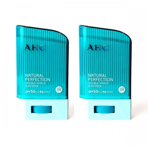 AHC 내추럴 퍼펙션 더블 쉴드 선스틱(SPF 50+/PA++++) 22g*2개묶음  (핸드워시/립케어/선크림)
