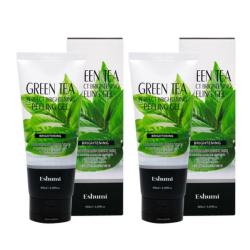 [Eshumi] 애슈미 녹차 퍼펙트 브라이트닝 필링젤 180ml X 2개  (클렌징/필링)