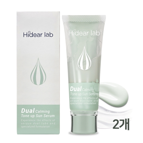 하이디어랩 듀얼 카밍 톤업 선세럼 (늦잠 선세럼) 60ml x 2개  (에센스/세럼/앰플/오일)